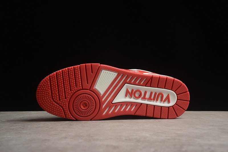 Louis Vuitton Trainer #54 Signature Red White
