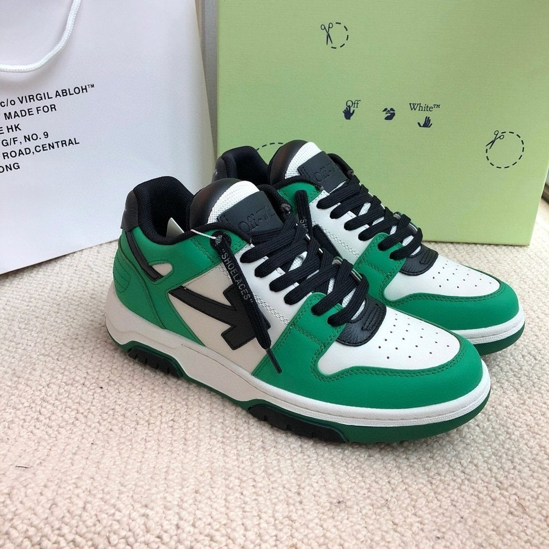 Off-White Out Of Office Low Top Green/White Black