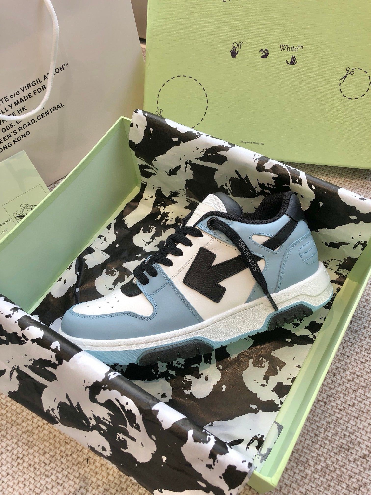 Off-White Out Of Office Low Top Blue/Black White