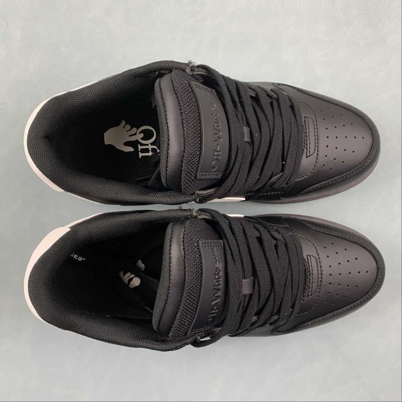 Off-White Out Of Office Low Top Black On Black White