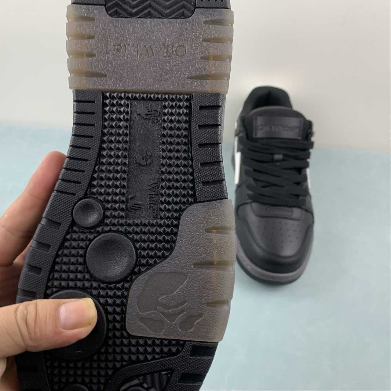 Off-White Out Of Office Low Top Black On Black White