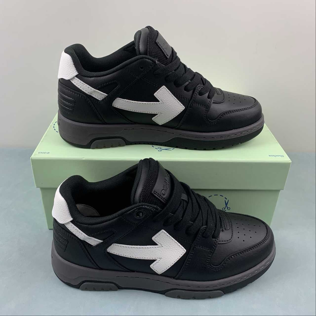 Off-White Out Of Office Low Top Black On Black White