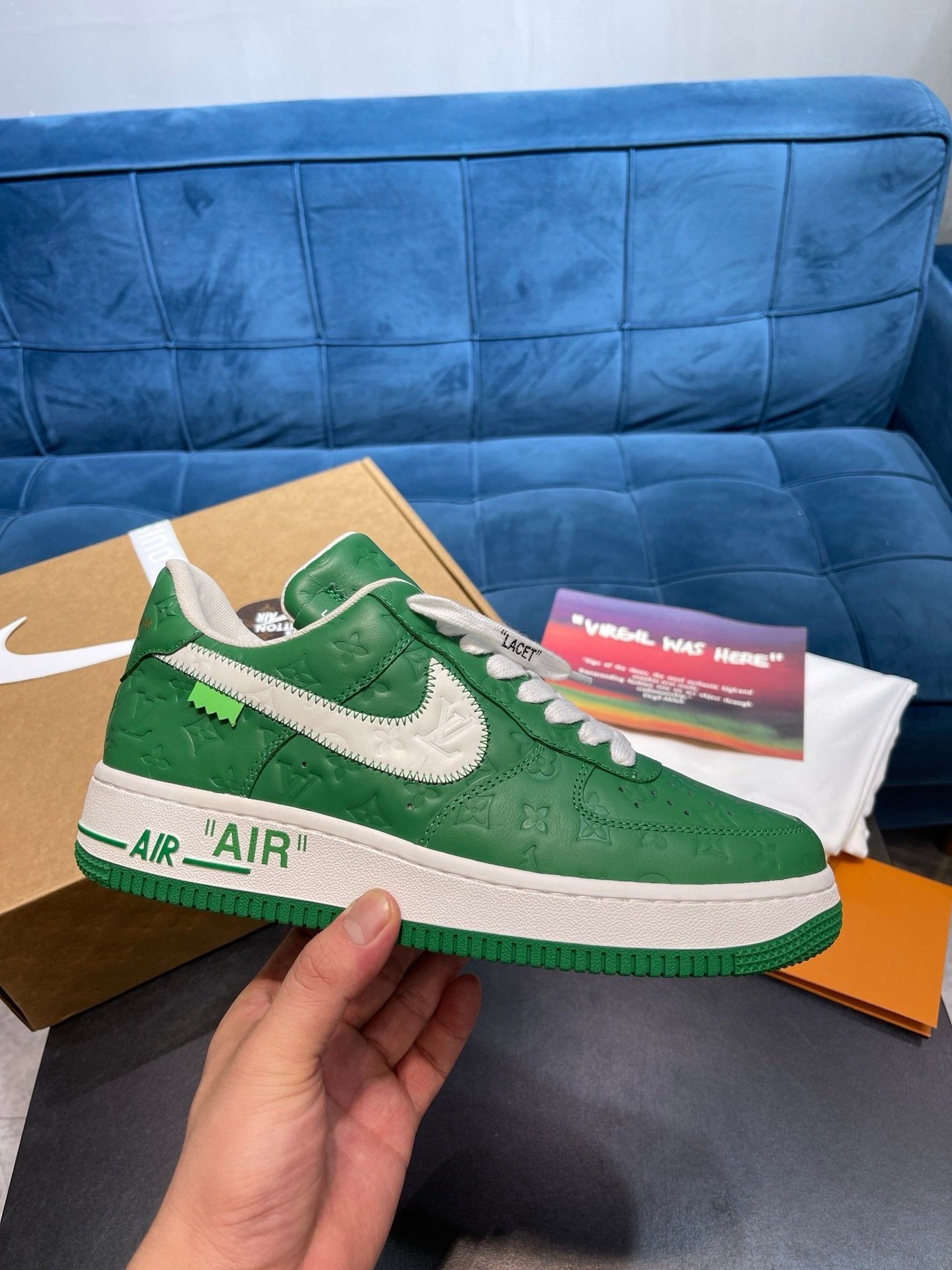 Nike X Louis Vuitton X Air Force 1 Green