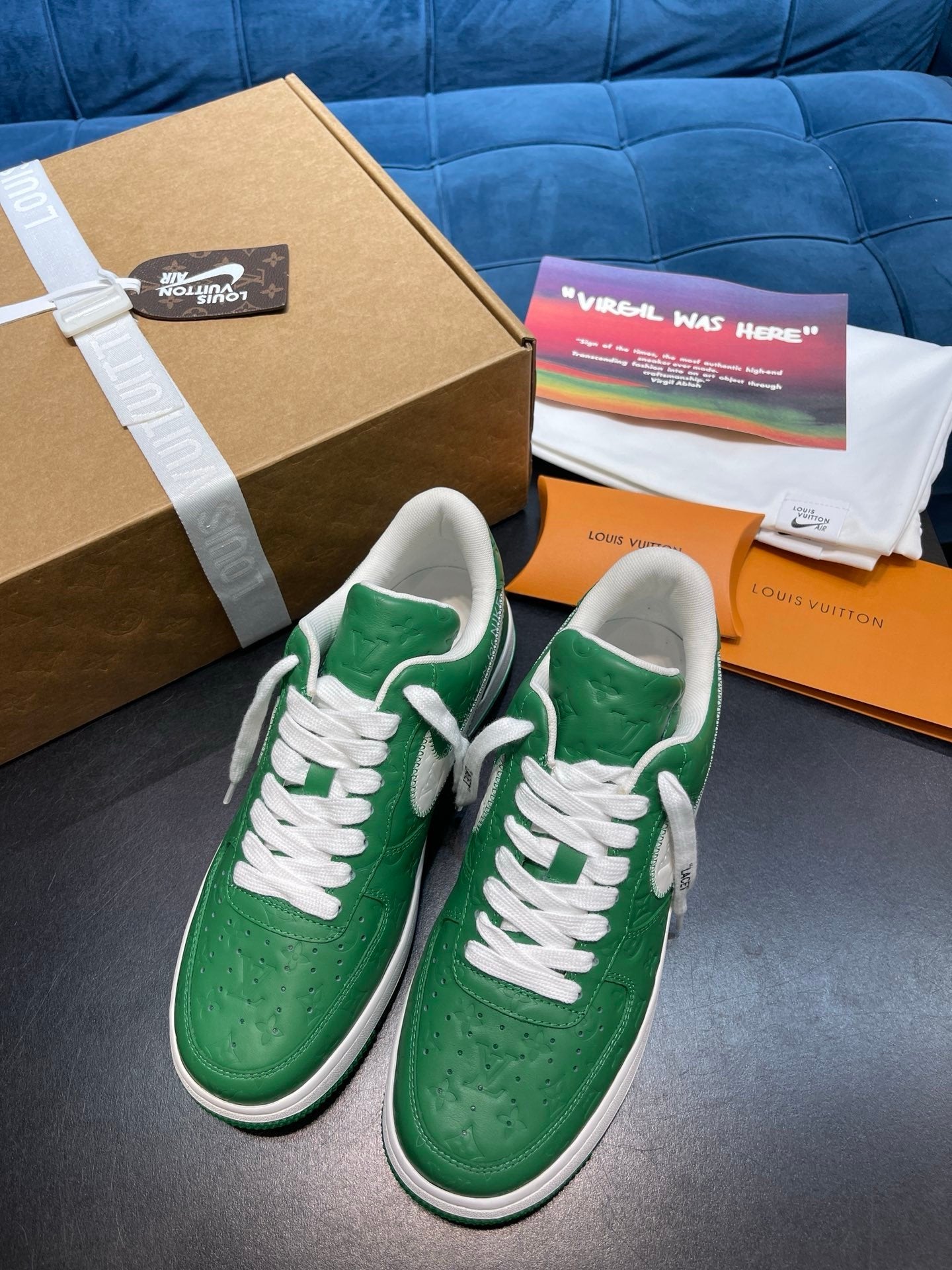 Nike X Louis Vuitton X Air Force 1 Green