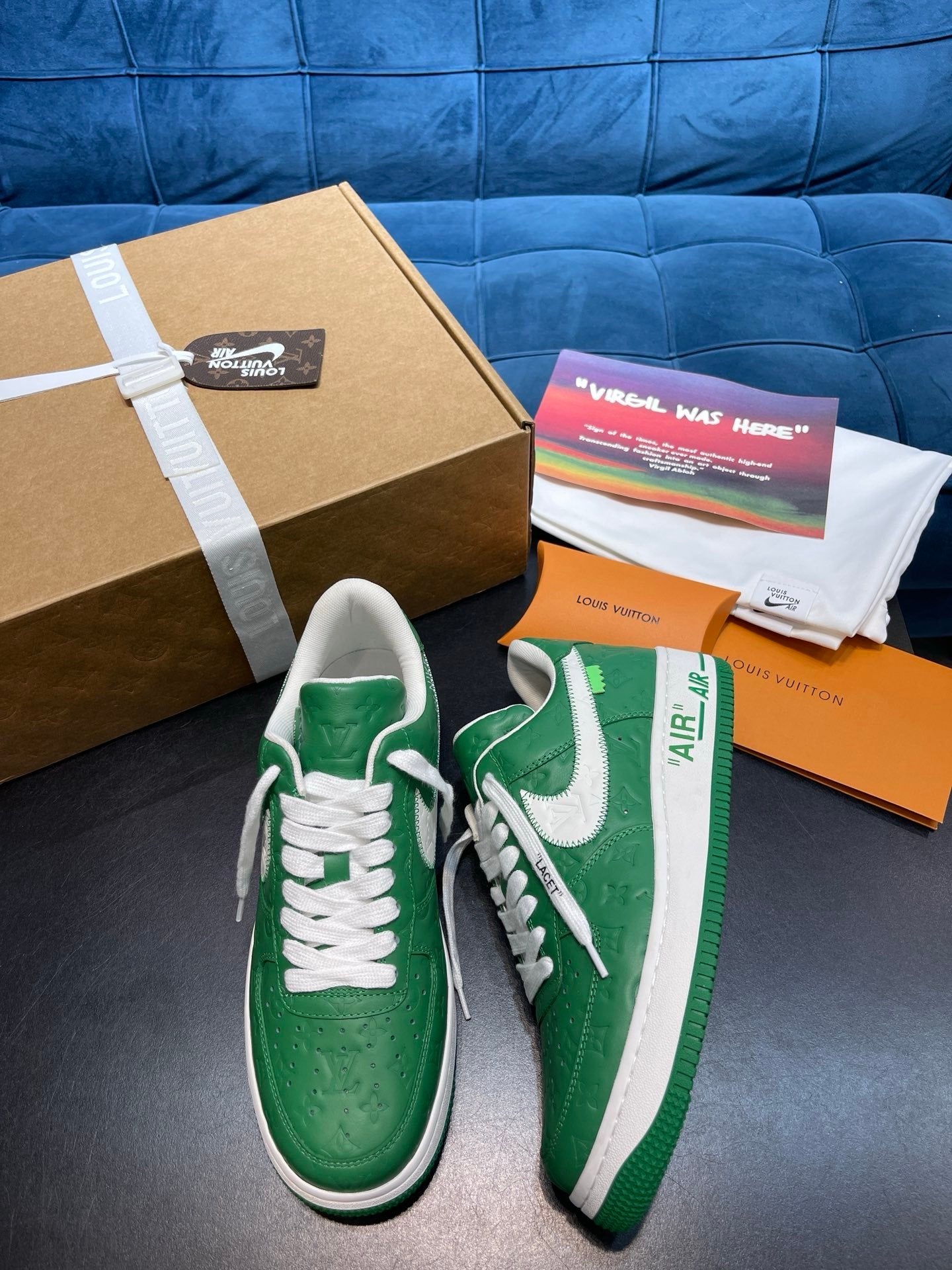 Nike X Louis Vuitton X Air Force 1 Green