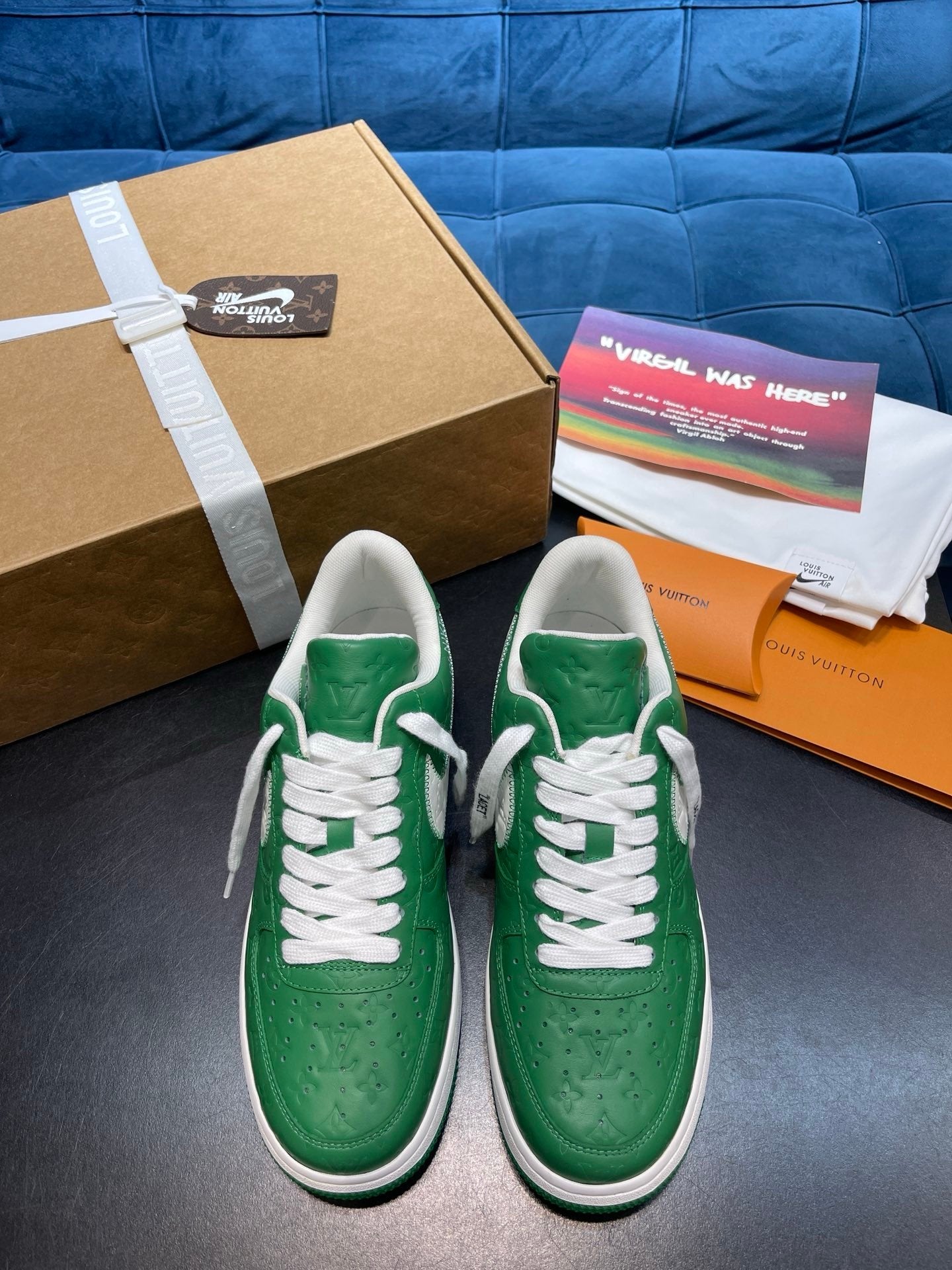 Nike X Louis Vuitton X Air Force 1 Green