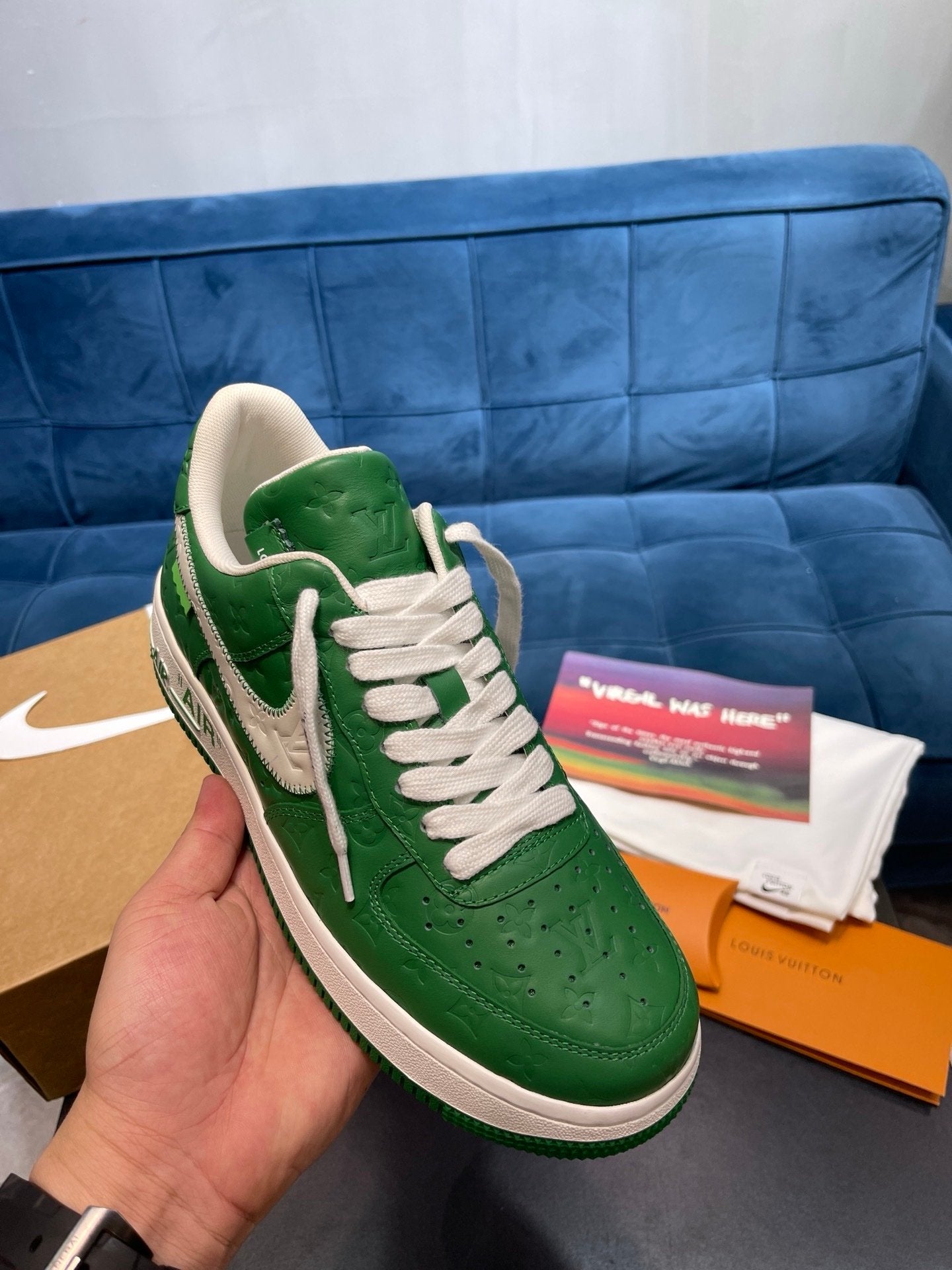 Nike X Louis Vuitton X Air Force 1 Green
