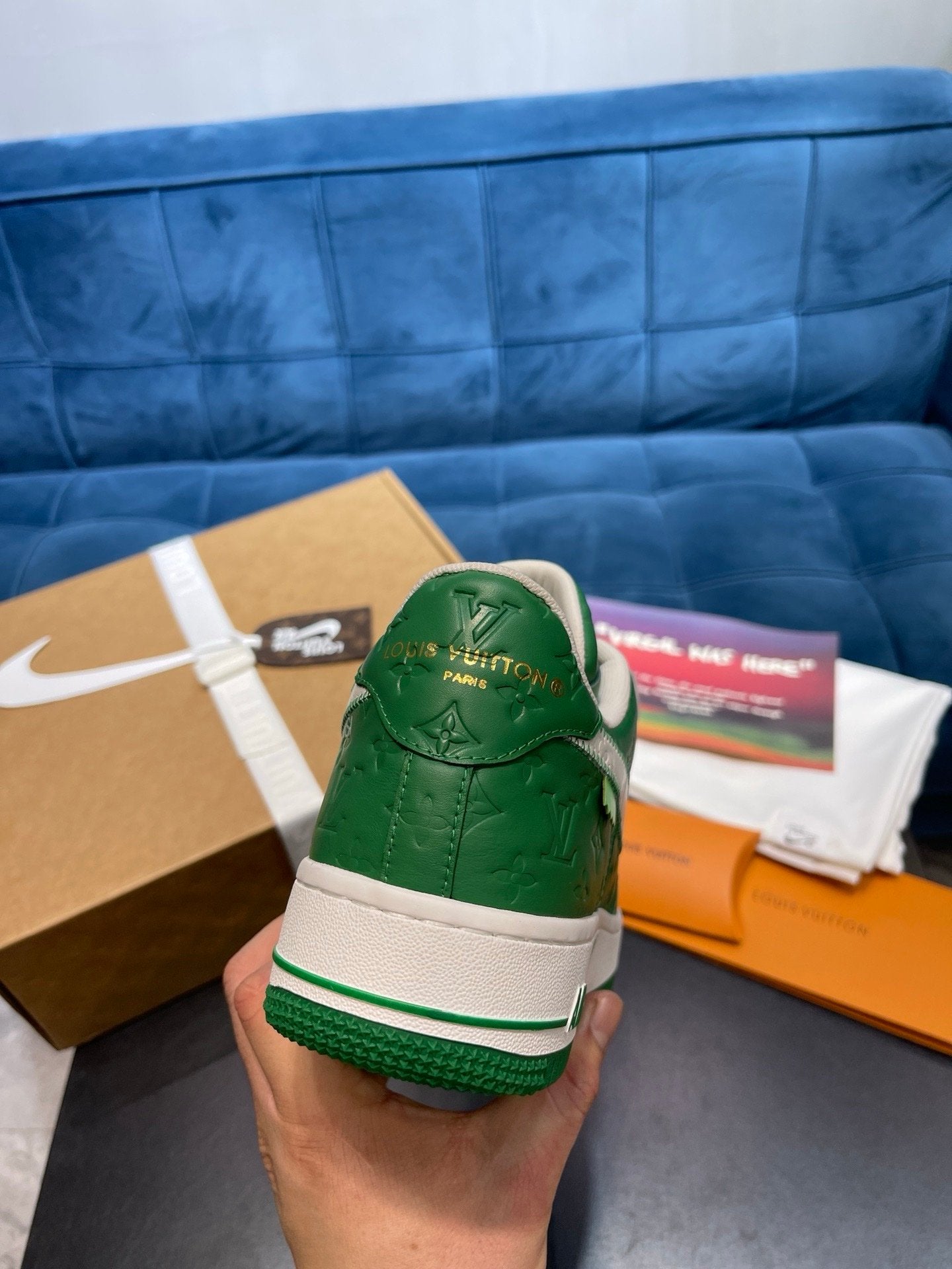 Nike X Louis Vuitton X Air Force 1 Green