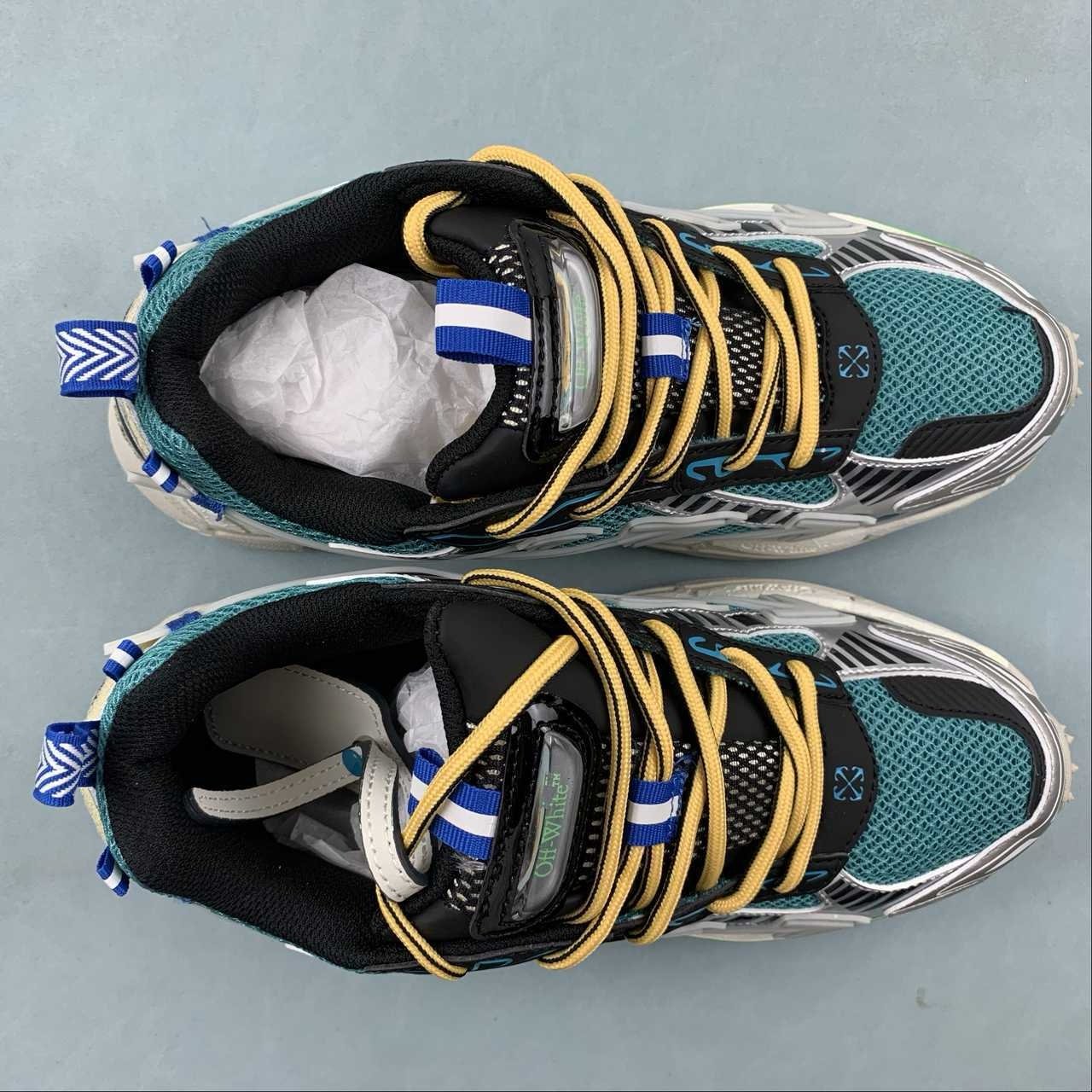 Off-White Be Right Back Blue Green Grey