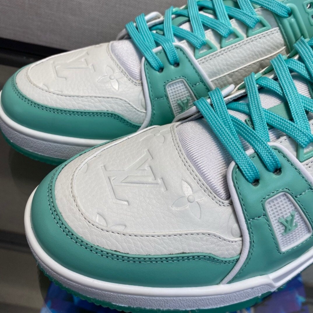 Louis Vuitton Trainer Green White