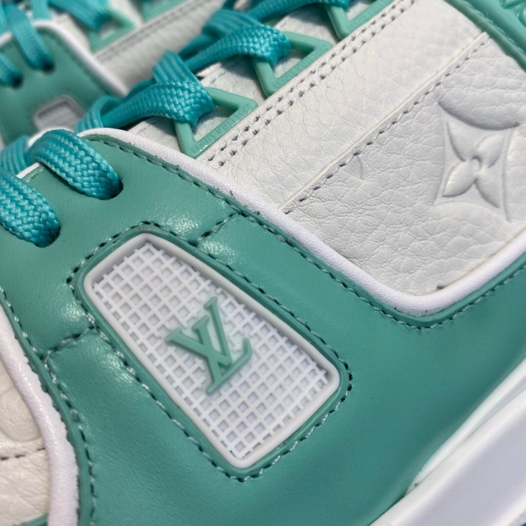Louis Vuitton Trainer Green White