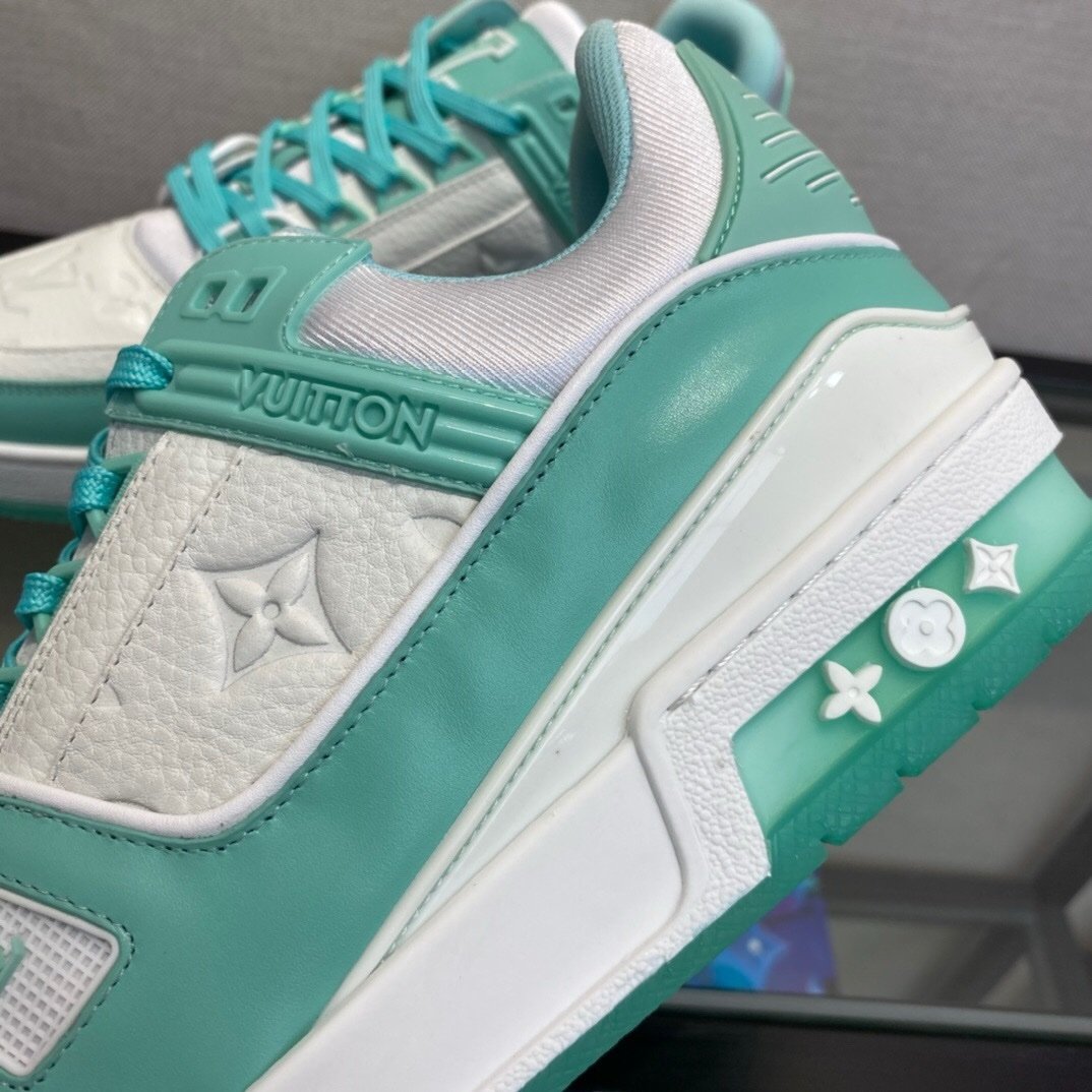 Louis Vuitton Trainer Green White