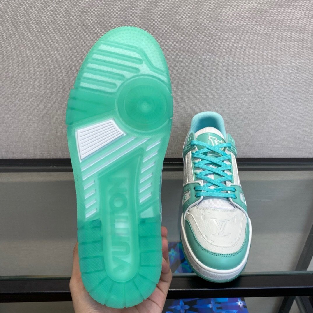 Louis Vuitton Trainer Green White