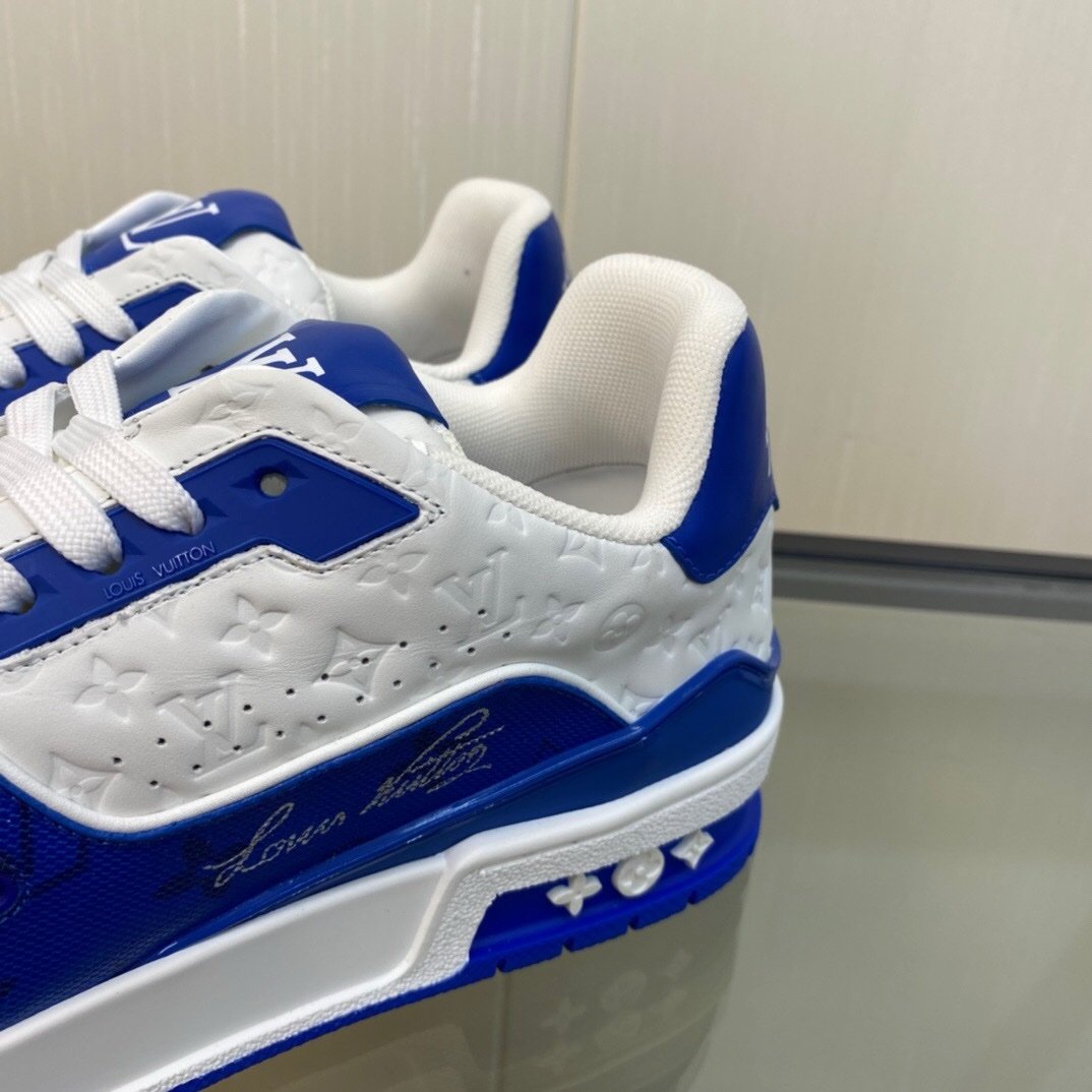 Louis Vuitton Trainer #54 Signature Blue White