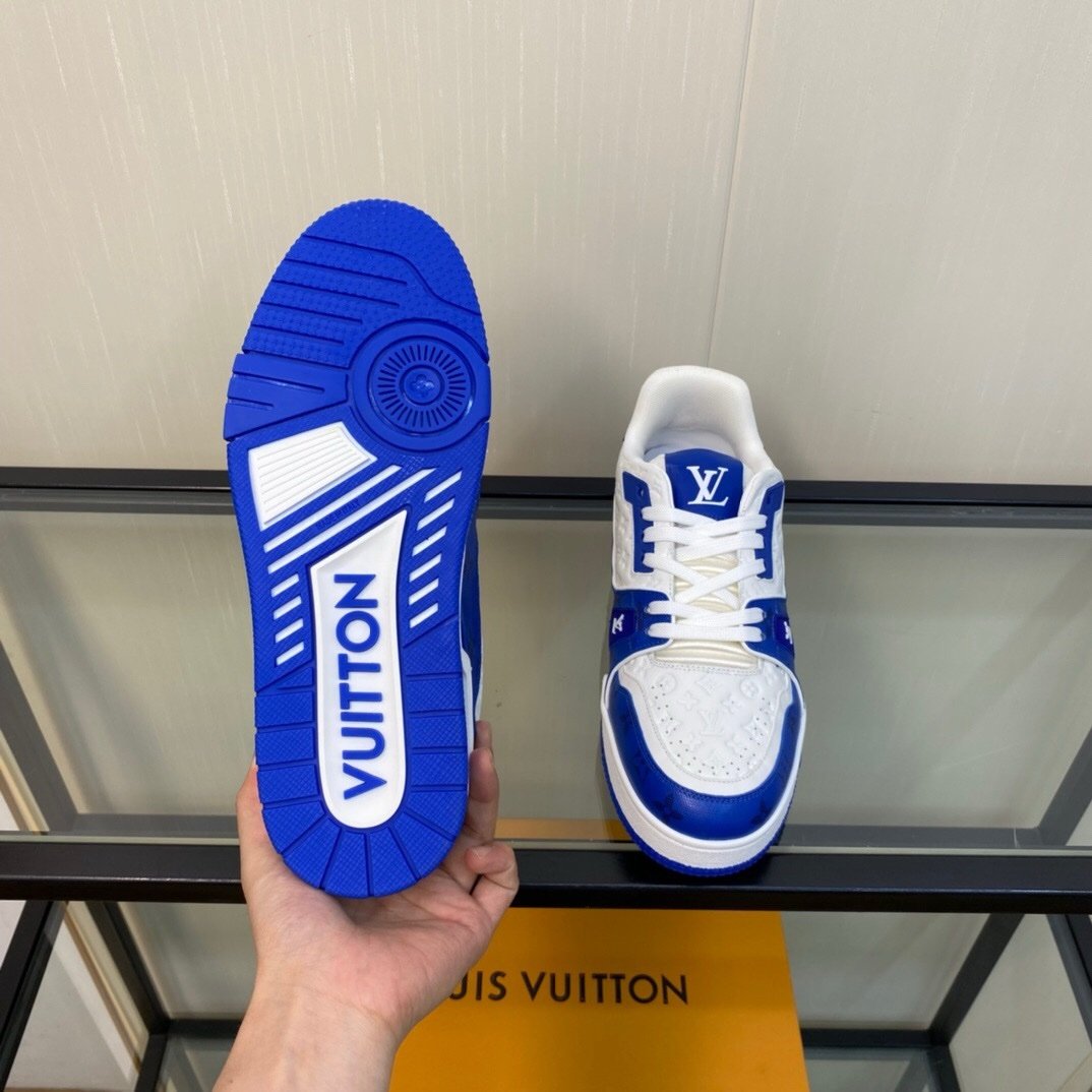 Louis Vuitton Trainer #54 Signature Blue White