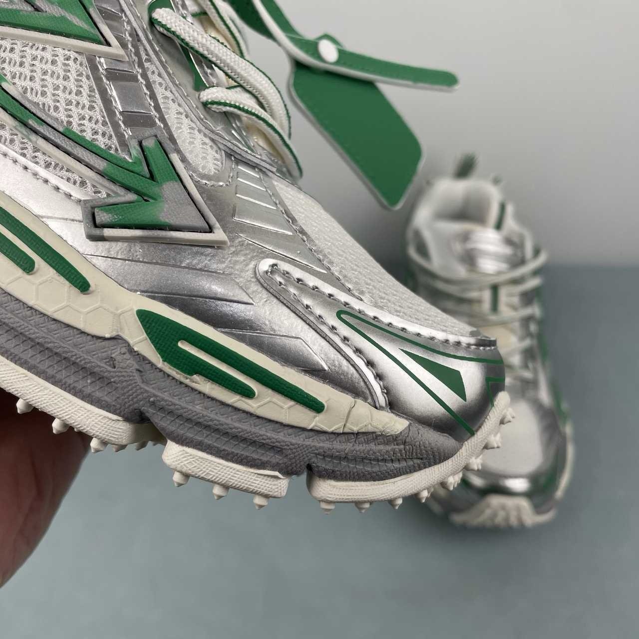 Off-White Be Right Back White Silver White Green