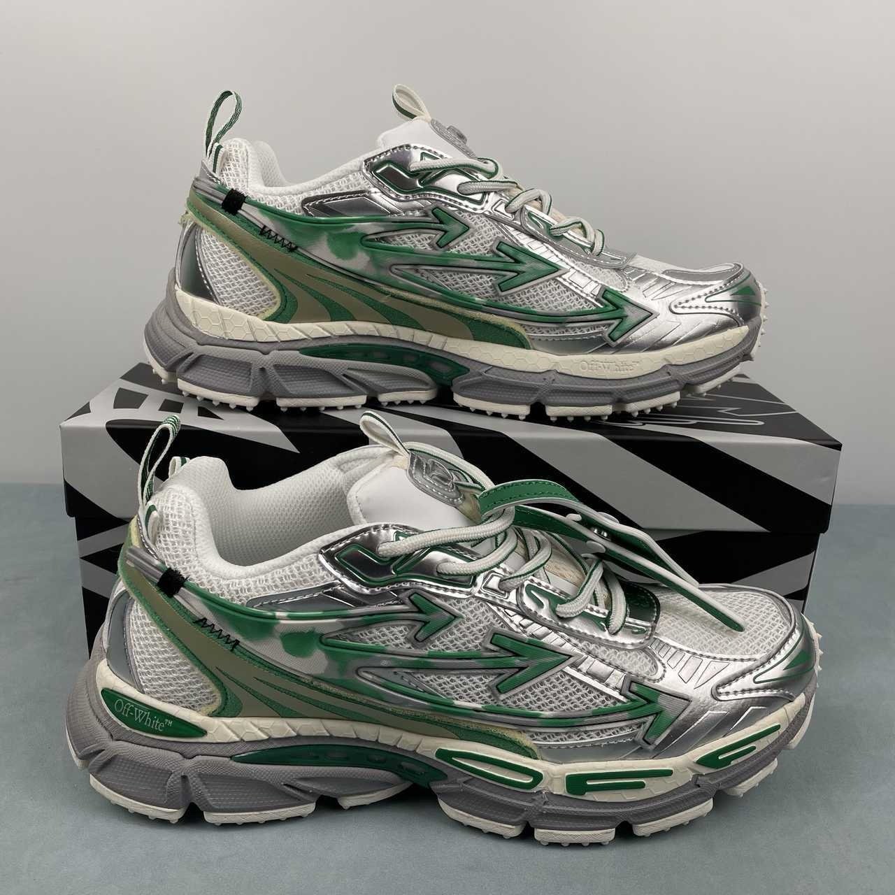 Off-White Be Right Back White Silver White Green