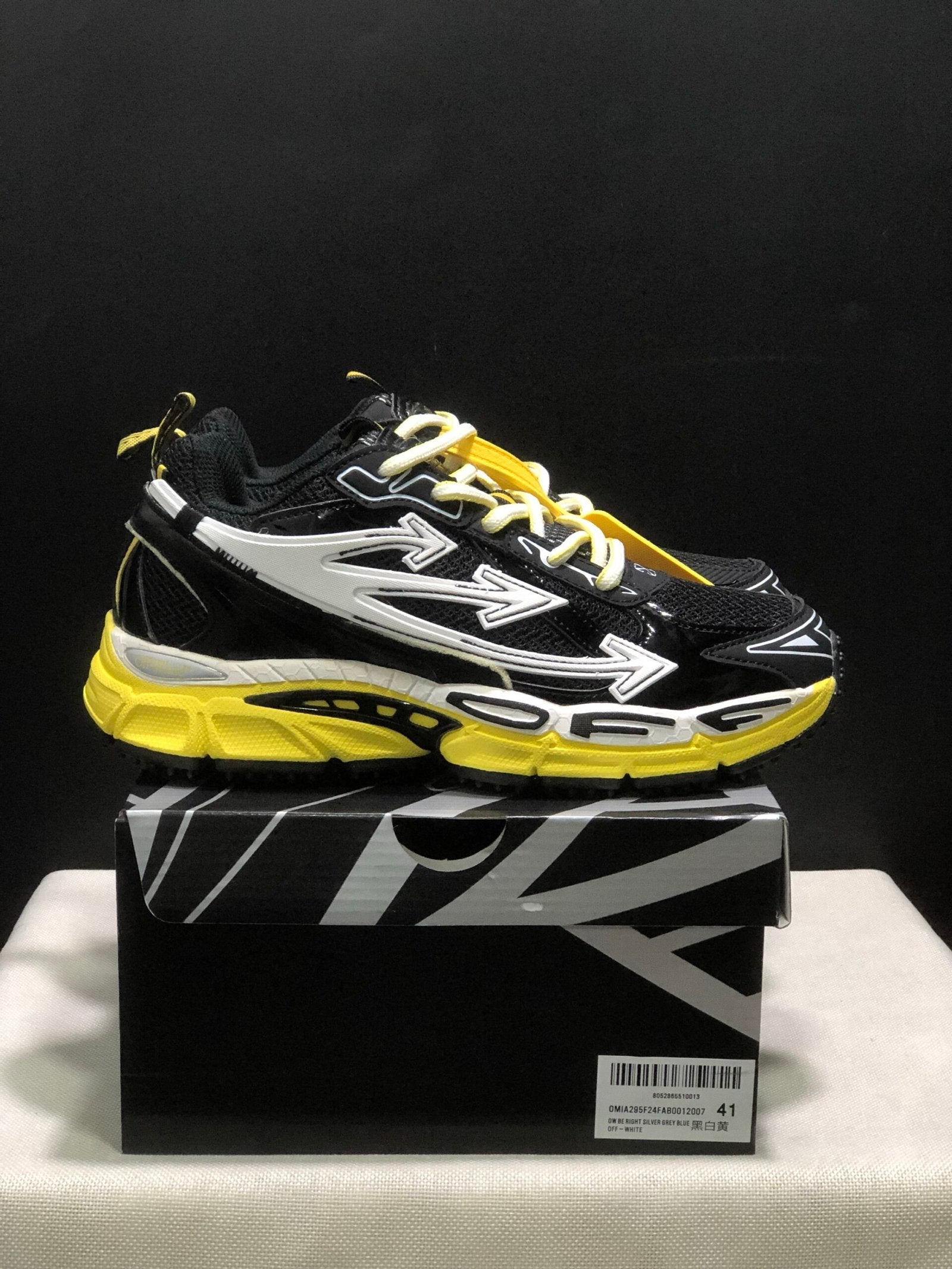 Off-White Be Right Back Black/White Yellow