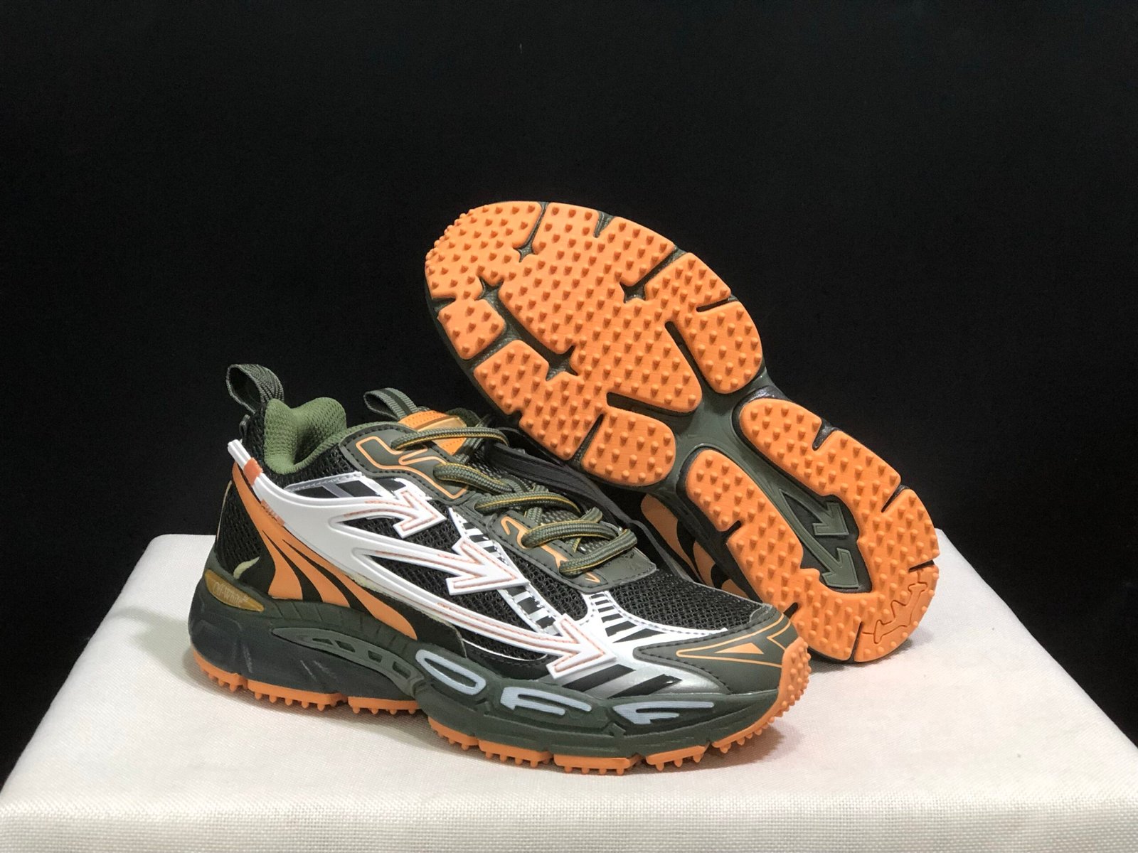 Off-White Be Right Back Military Green Peach