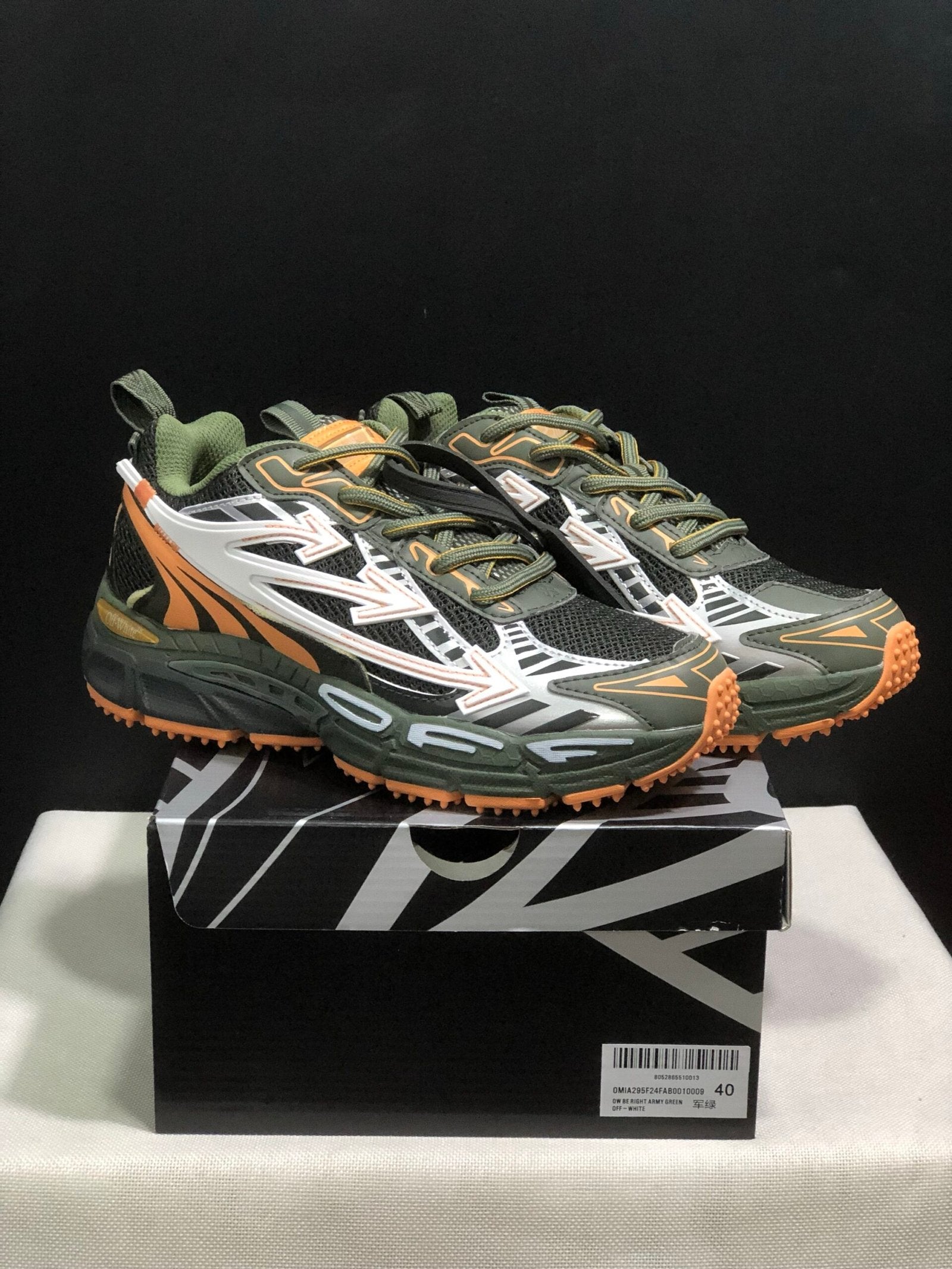 Off-White Be Right Back Military Green Peach
