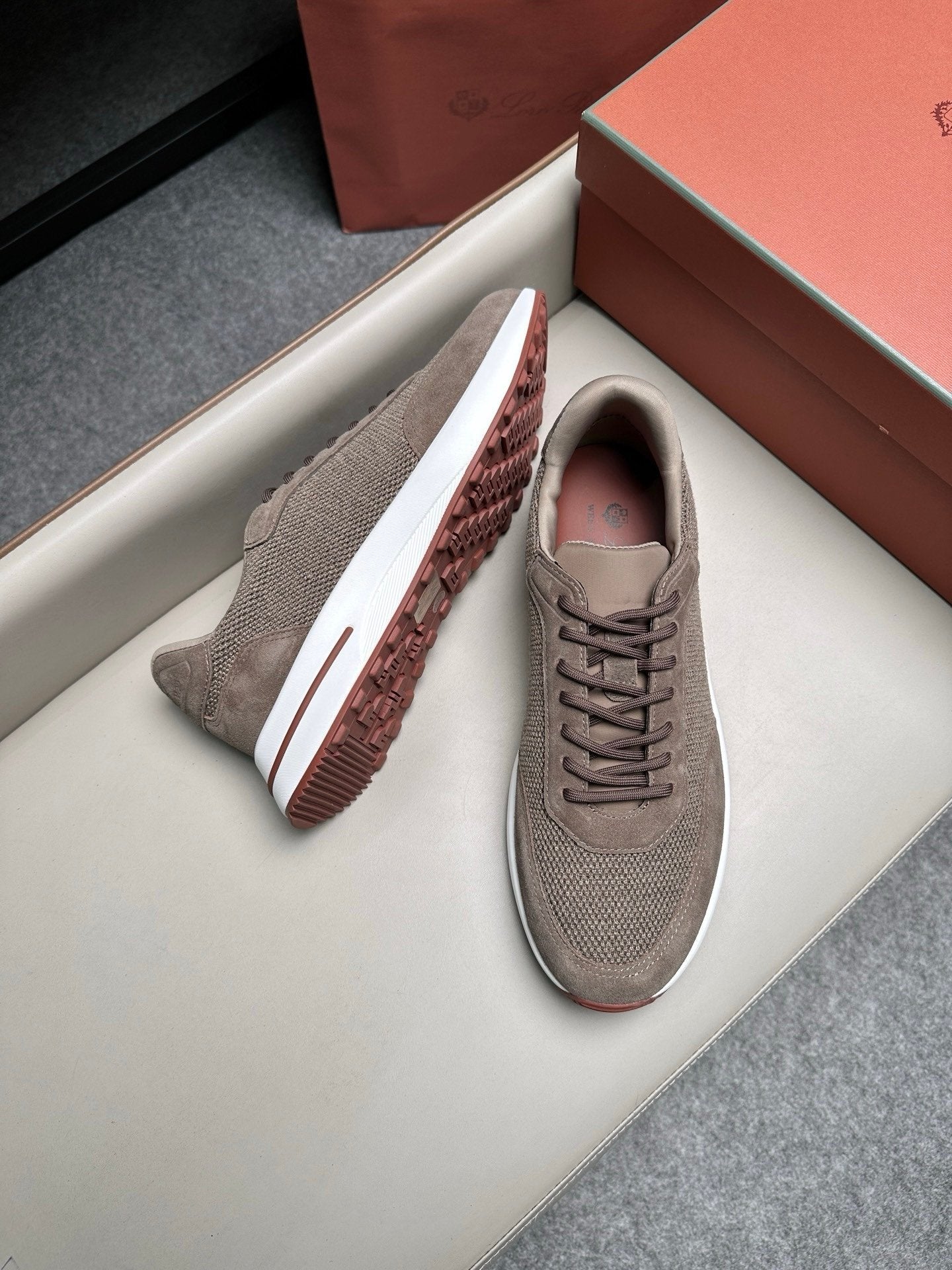 Loro Piana Weekend Walk Pecora Nera Gray
