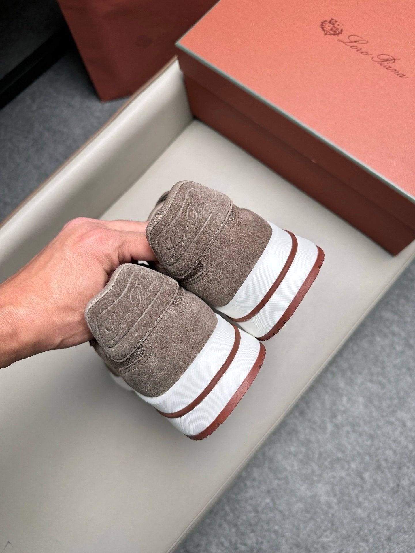 Loro Piana Weekend Walk Pecora Nera Gray