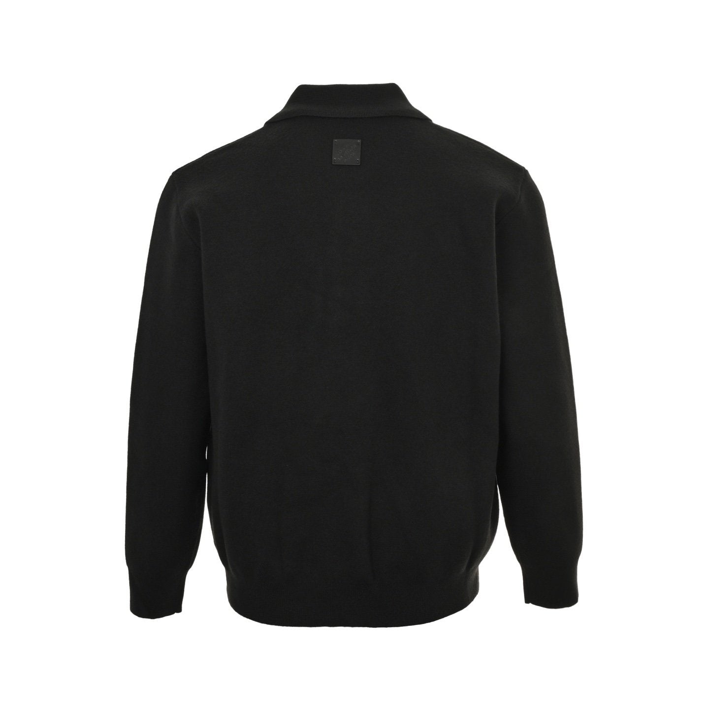 Louis Vuitton Knit Blouson With Leather Details In Black