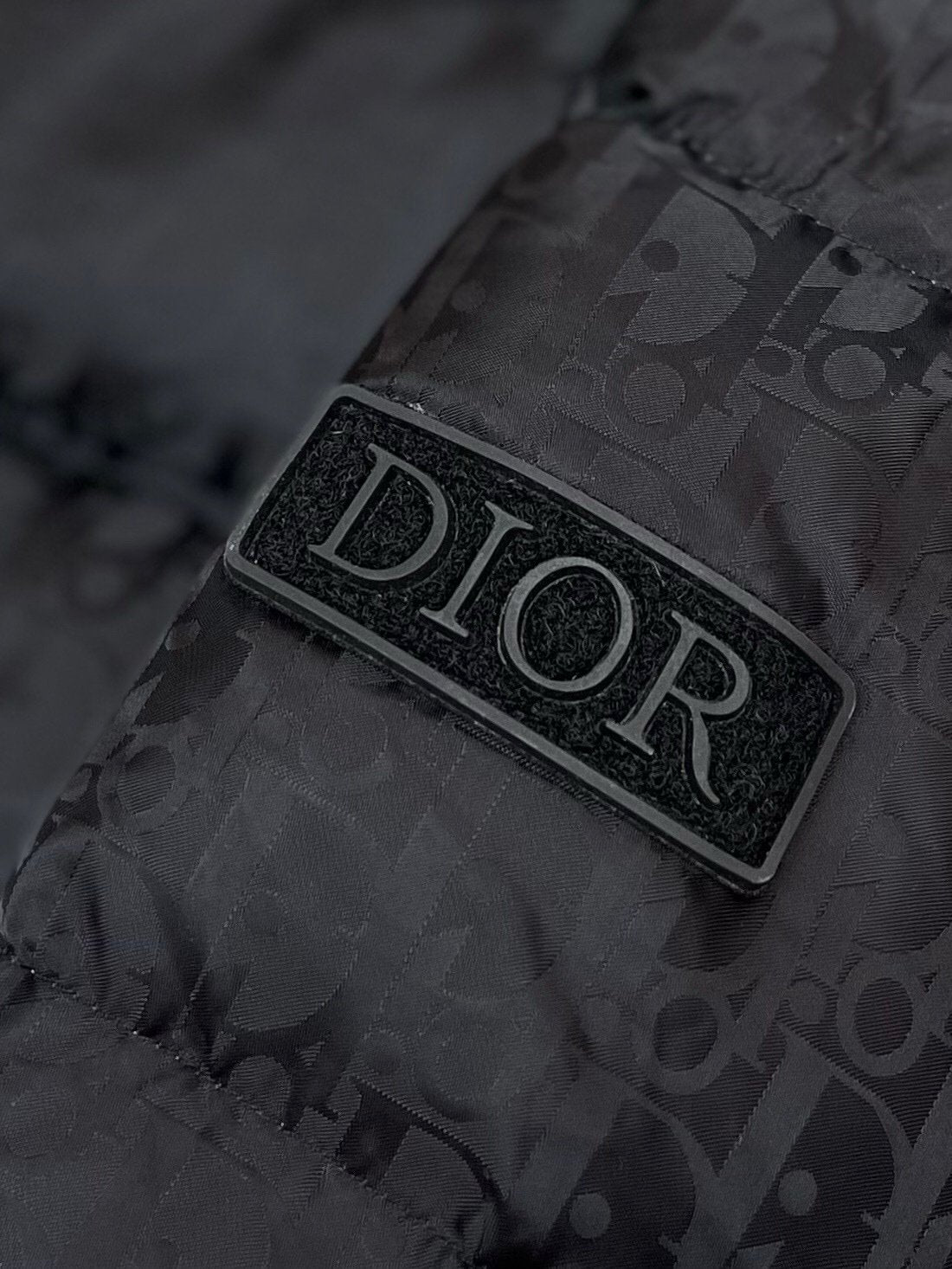 Dior Oblique Down Jacket Black Technical Jacquard
