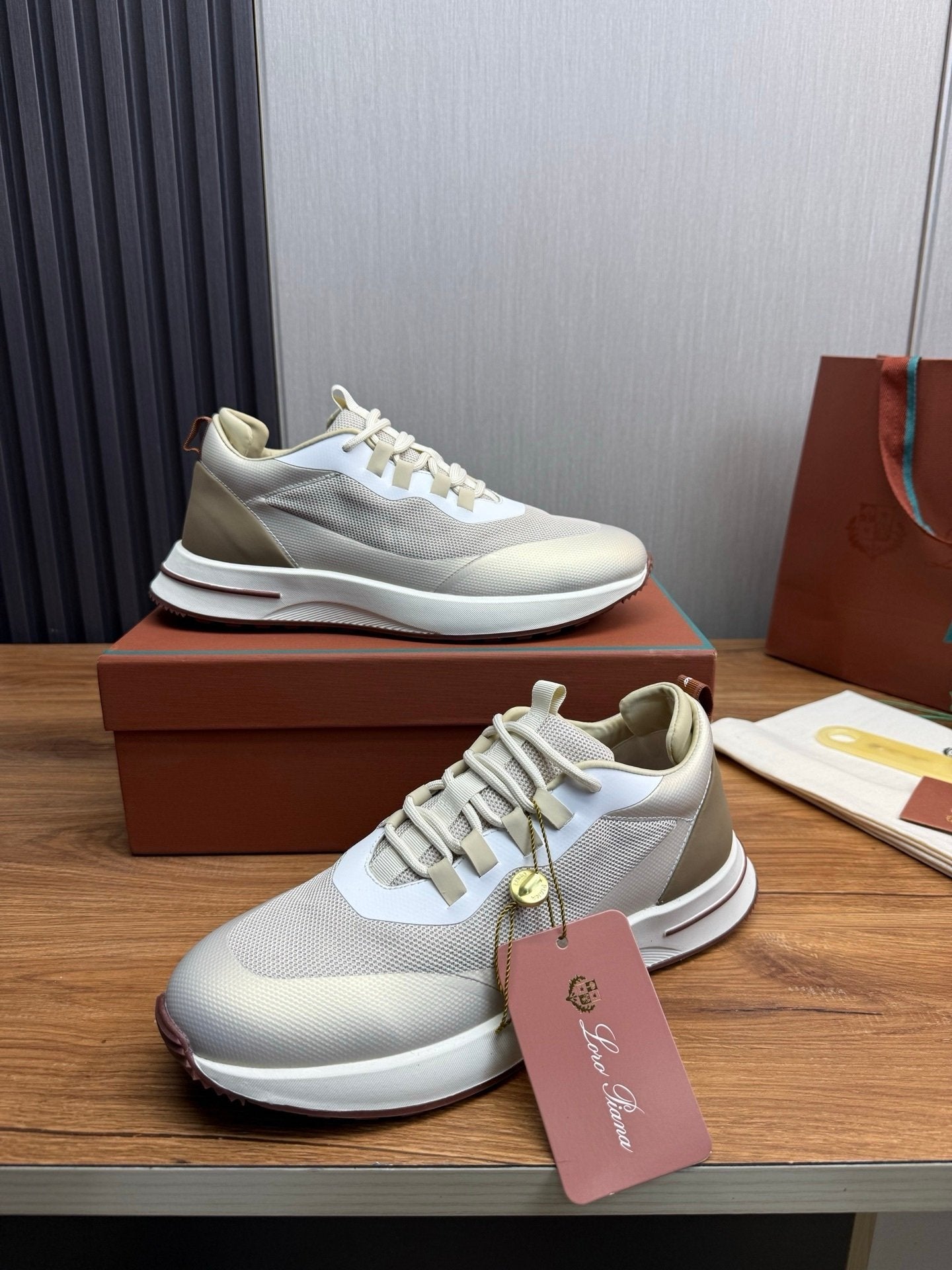 Loro Piana Weekend Walk Technical Mesh Beige