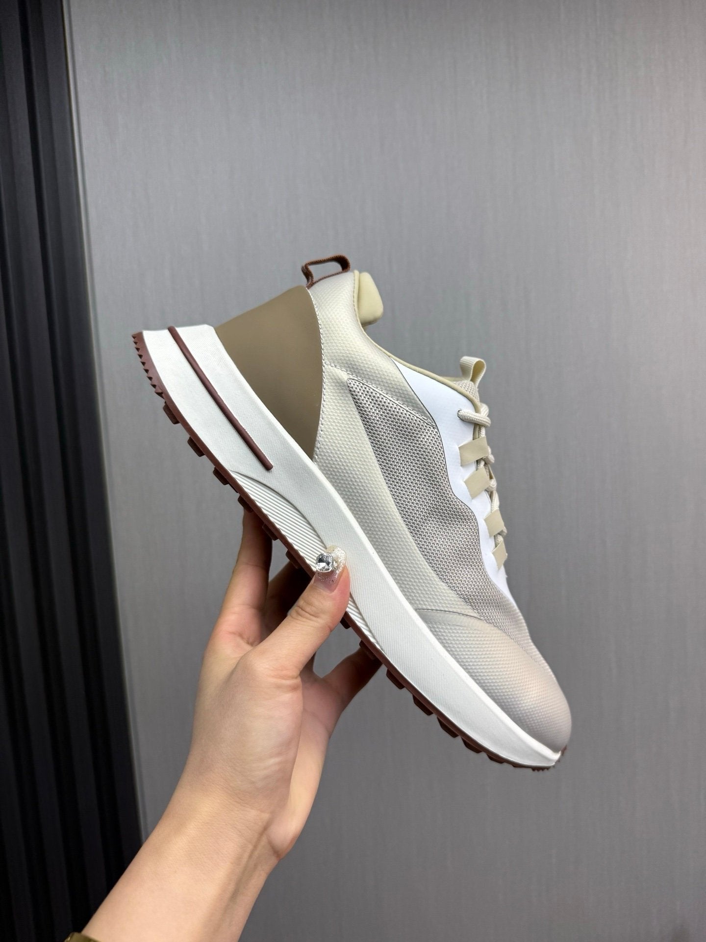 Loro Piana Weekend Walk Technical Mesh Beige