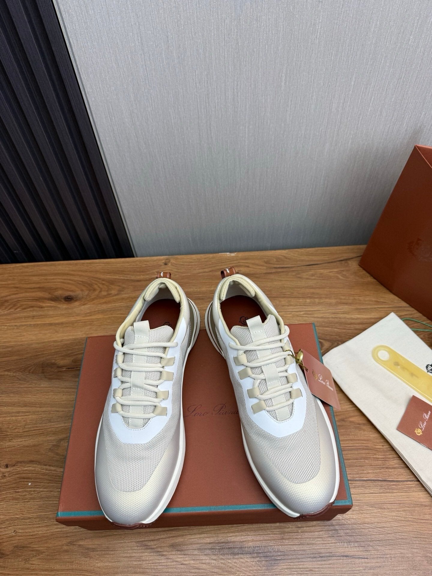 Loro Piana Weekend Walk Technical Mesh Beige