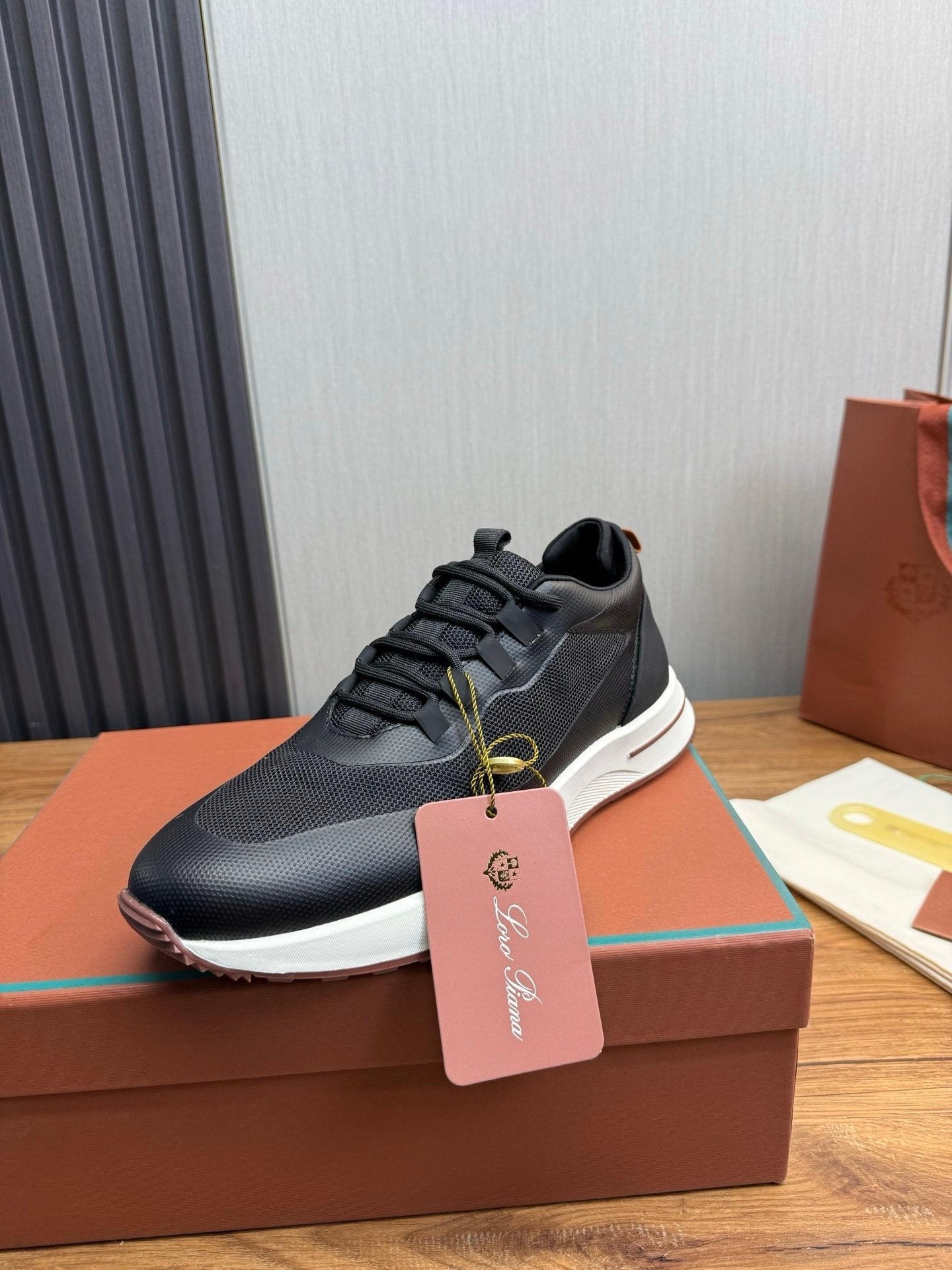 Loro Piana Weekend Walk Technical Mesh Black