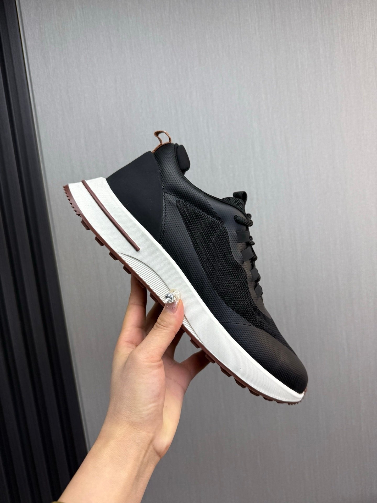 Loro Piana Weekend Walk Technical Mesh Black