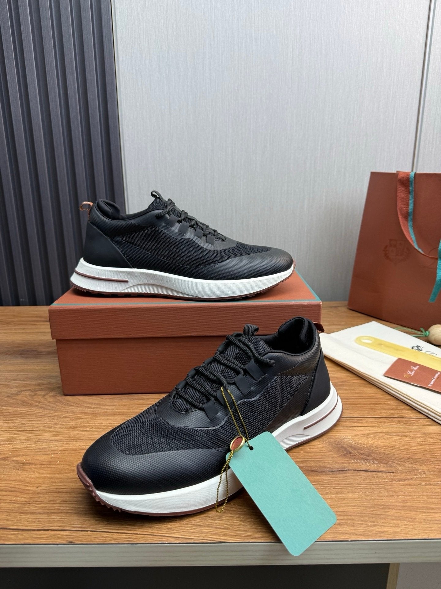 Loro Piana Weekend Walk Technical Mesh Black
