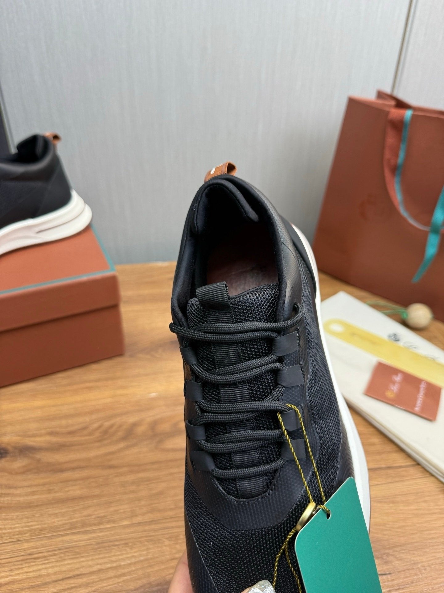 Loro Piana Weekend Walk Technical Mesh Black