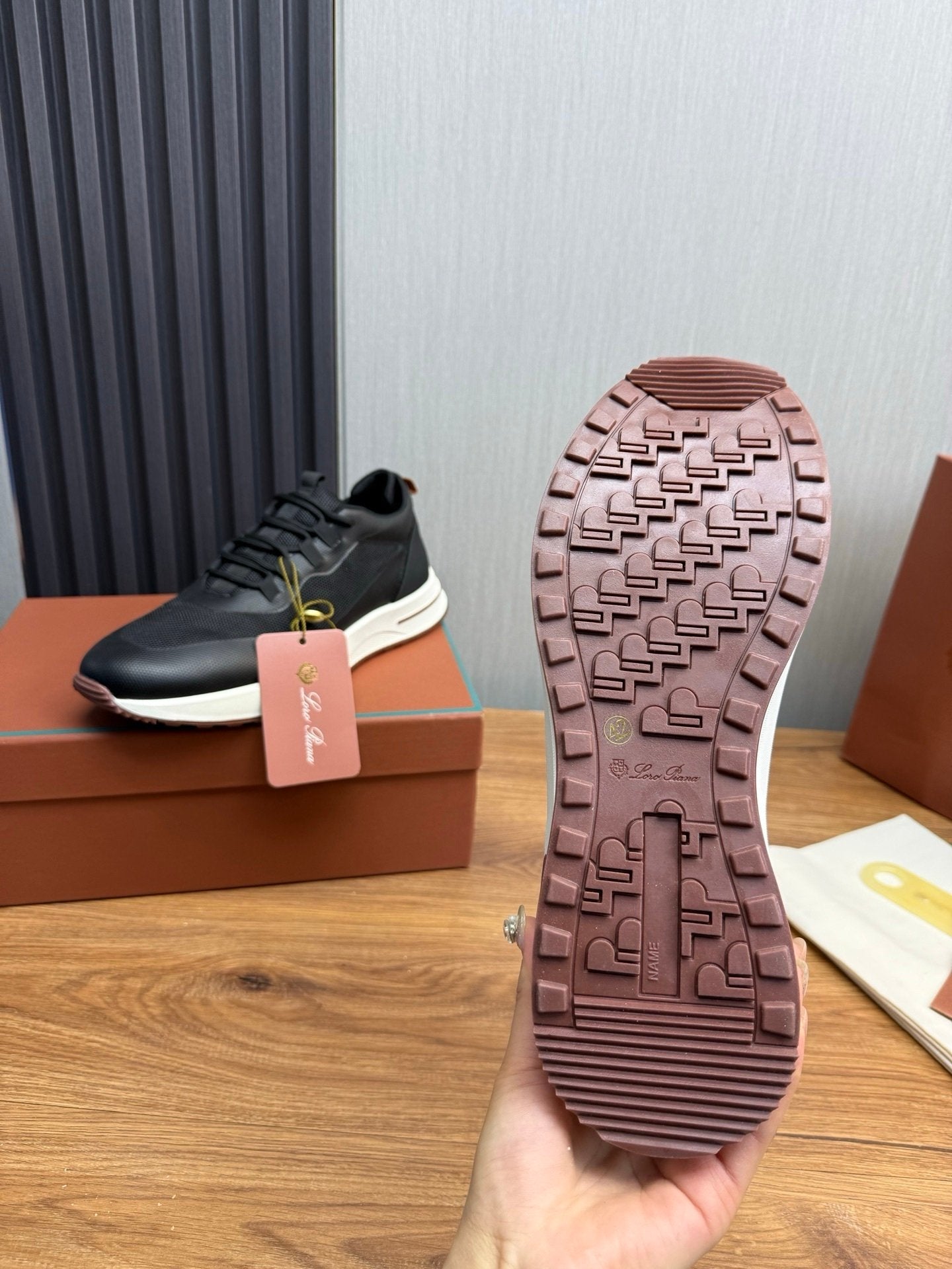 Loro Piana Weekend Walk Technical Mesh Black
