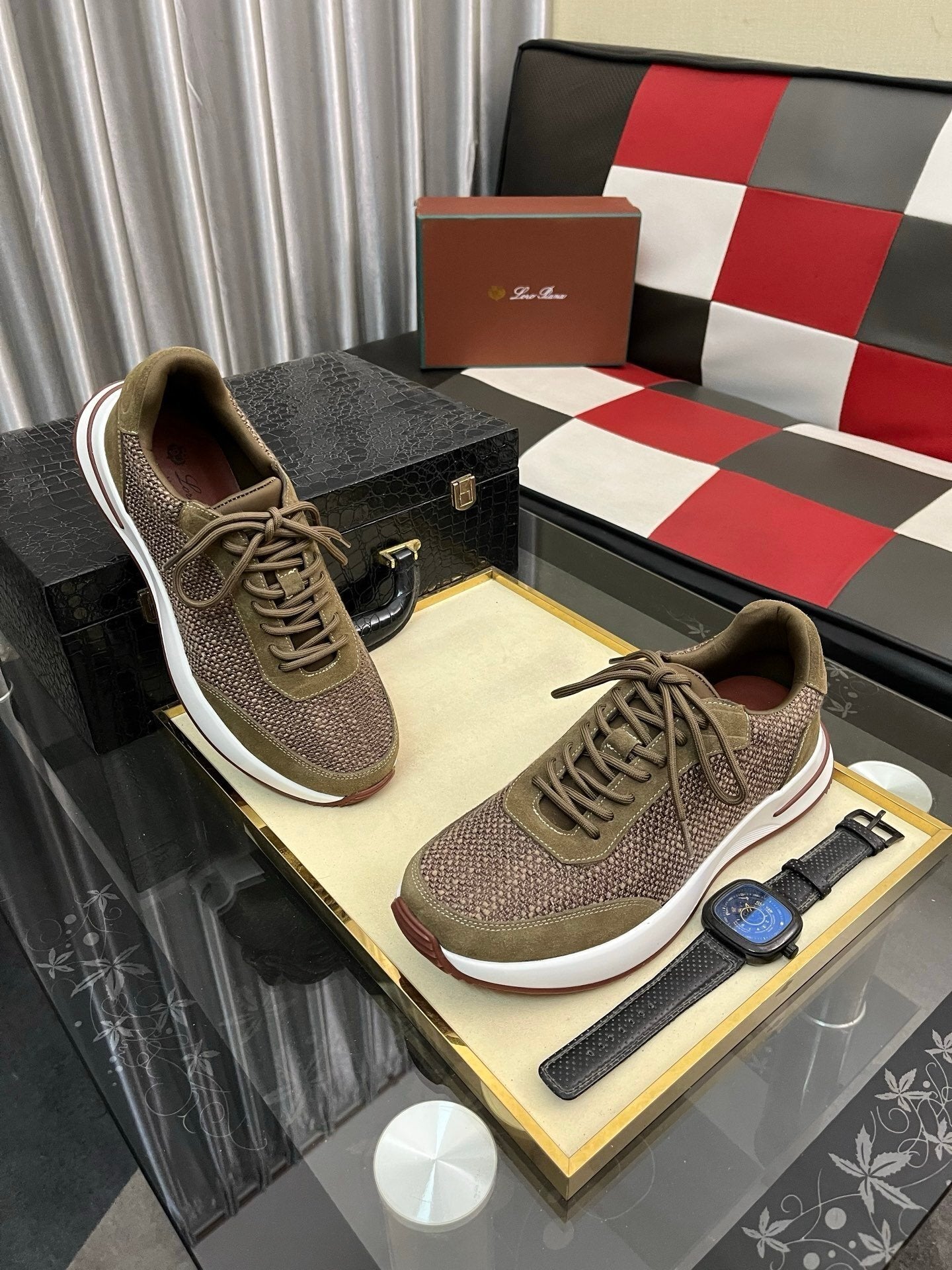 Loro Piana Weekend Walk Pecora Nera Green