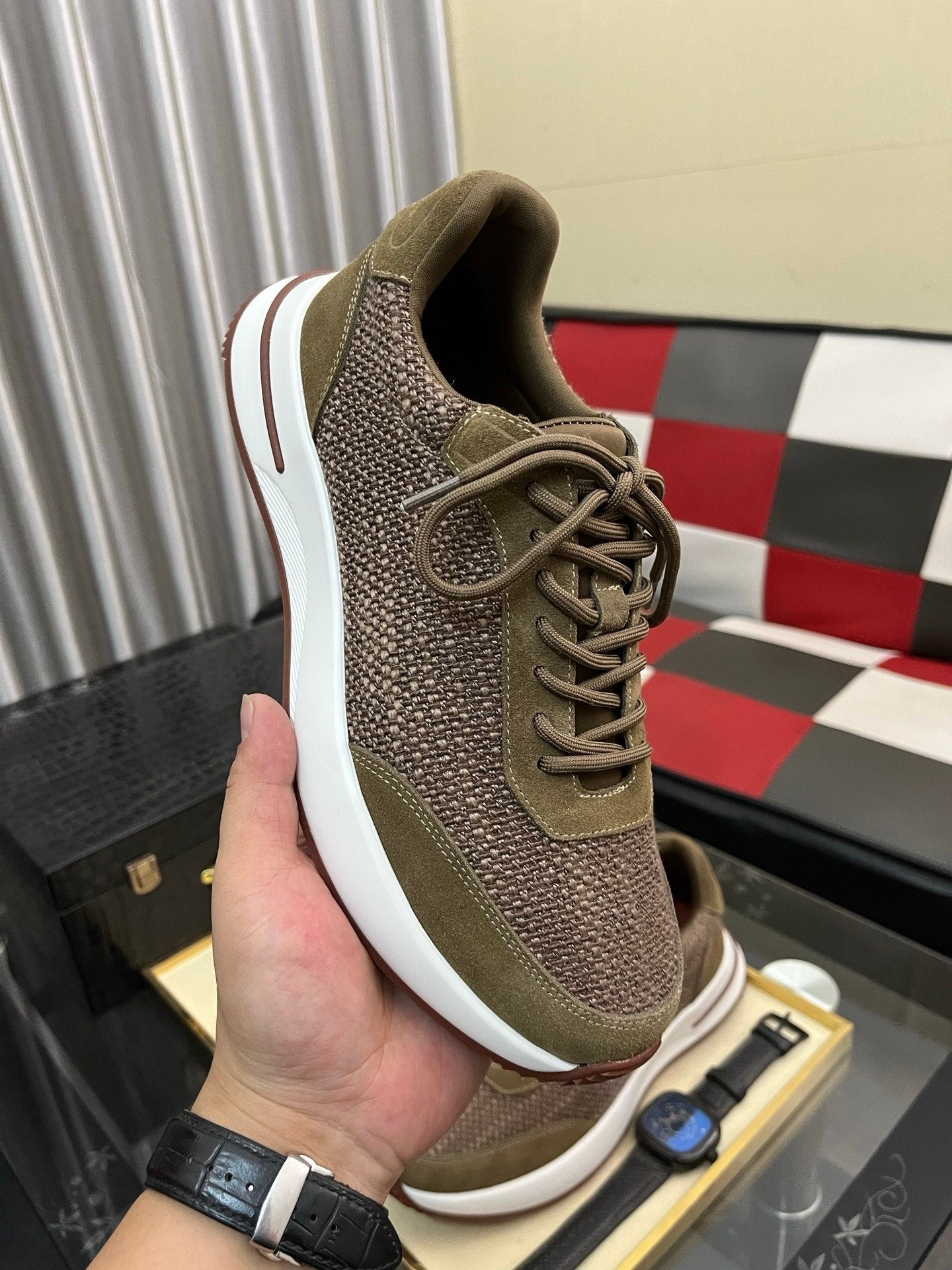 Loro Piana Weekend Walk Pecora Nera Green