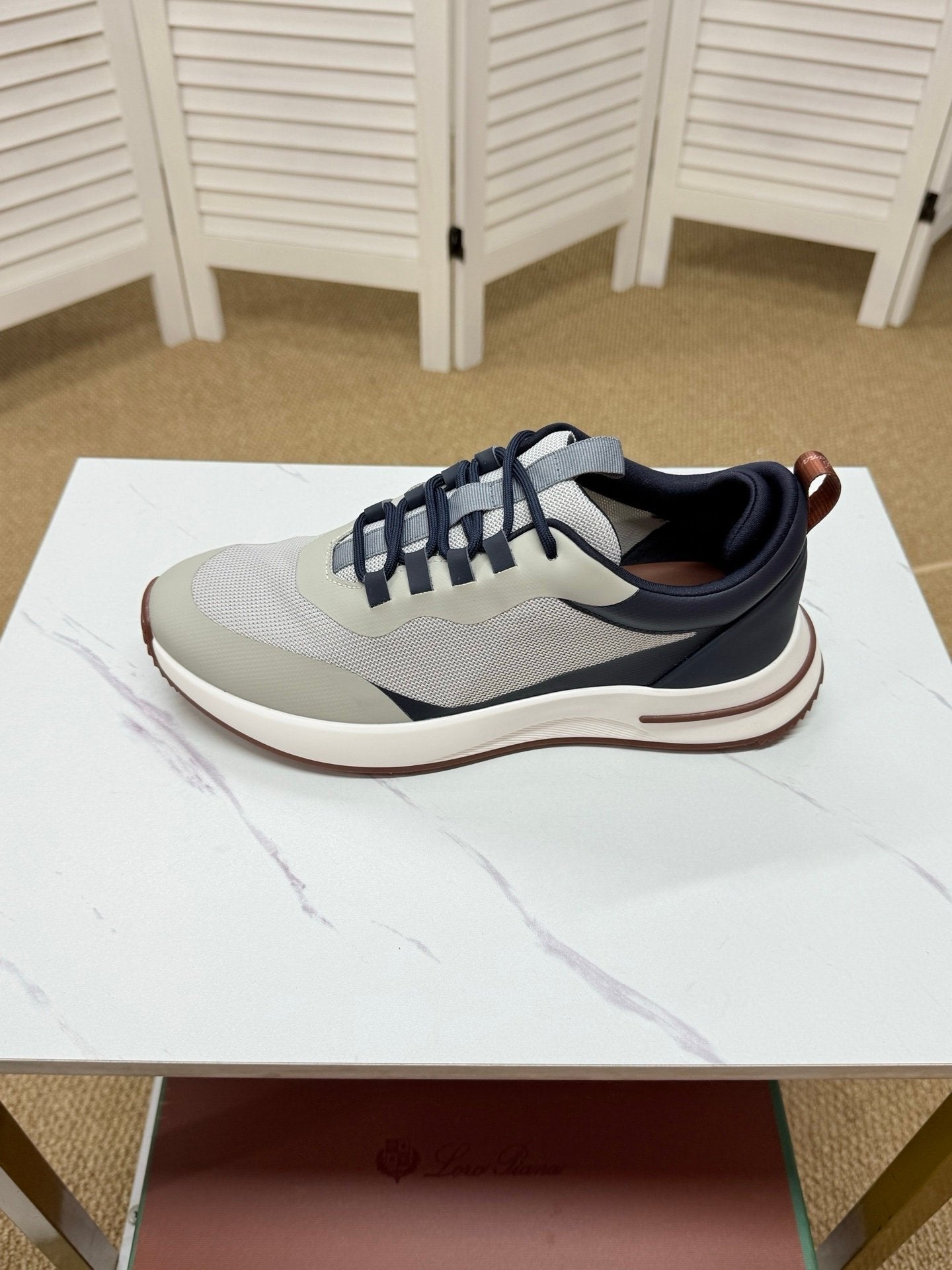 Loro Piana Weekend Walk Technical Mesh Navy/White