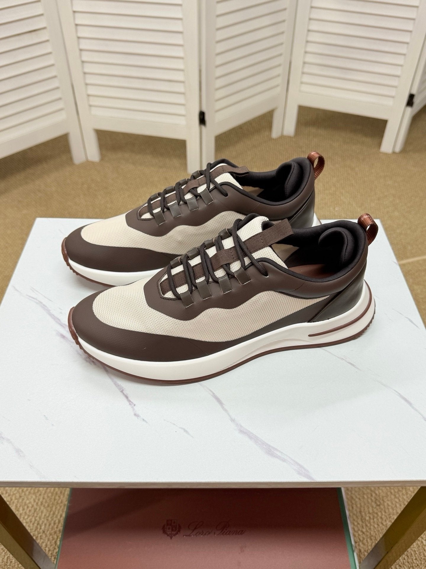 Loro Piana Weekend Walk Technical Mesh Brown/Beige