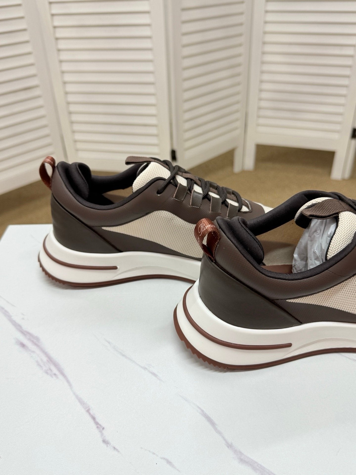 Loro Piana Weekend Walk Technical Mesh Brown/Beige