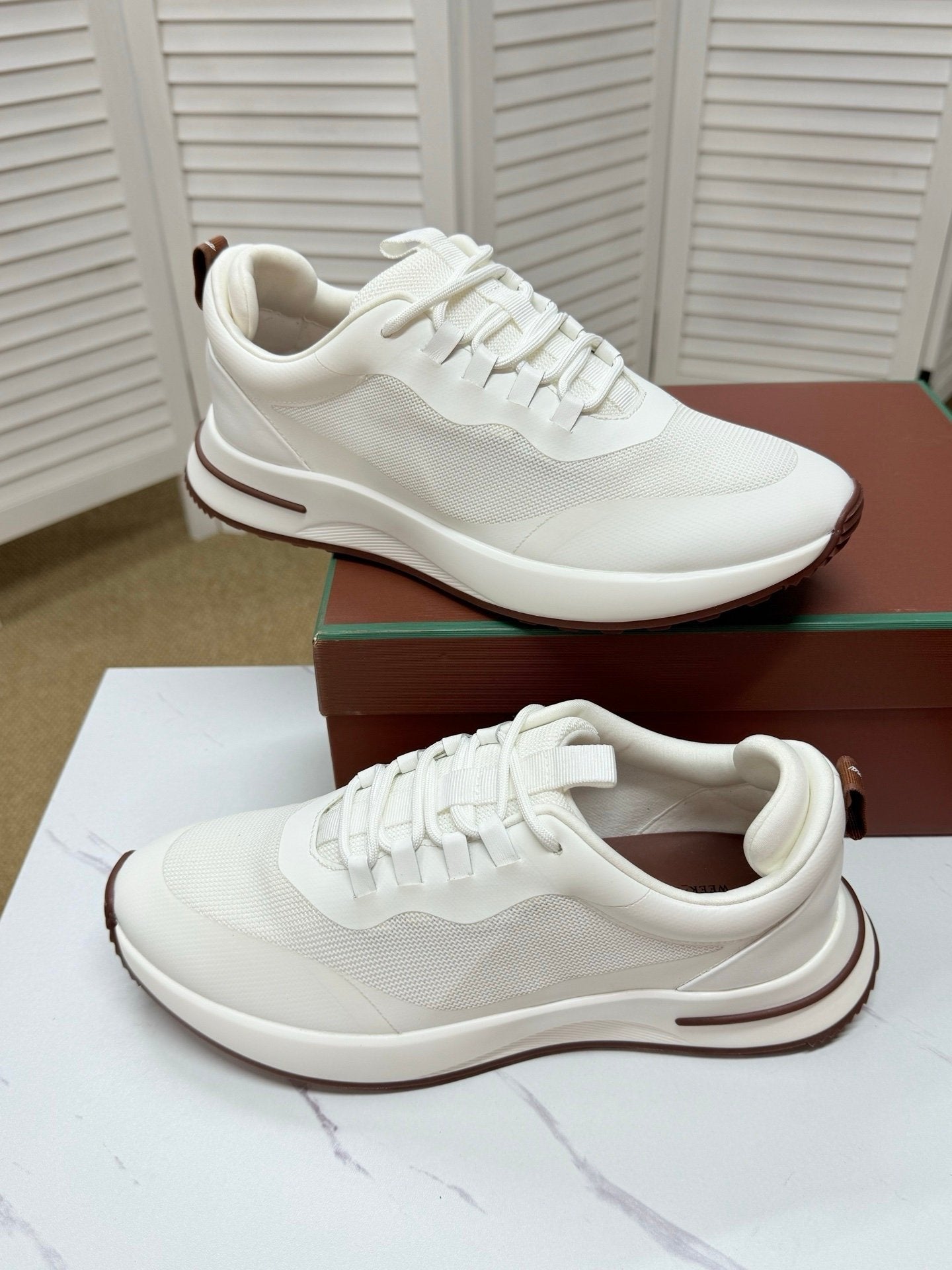Loro Piana Weekend Walk Technical Mesh White
