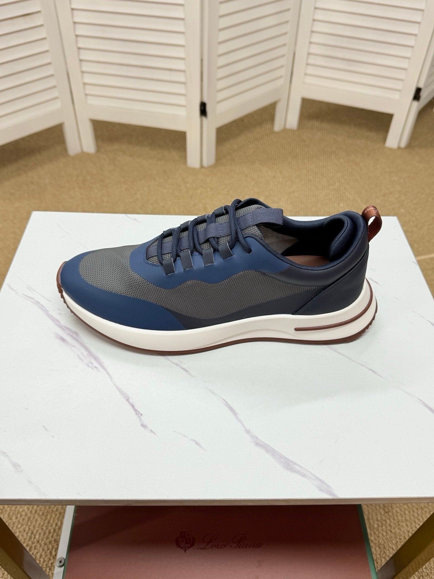 Loro Piana Weekend Walk Technical Mesh Navy