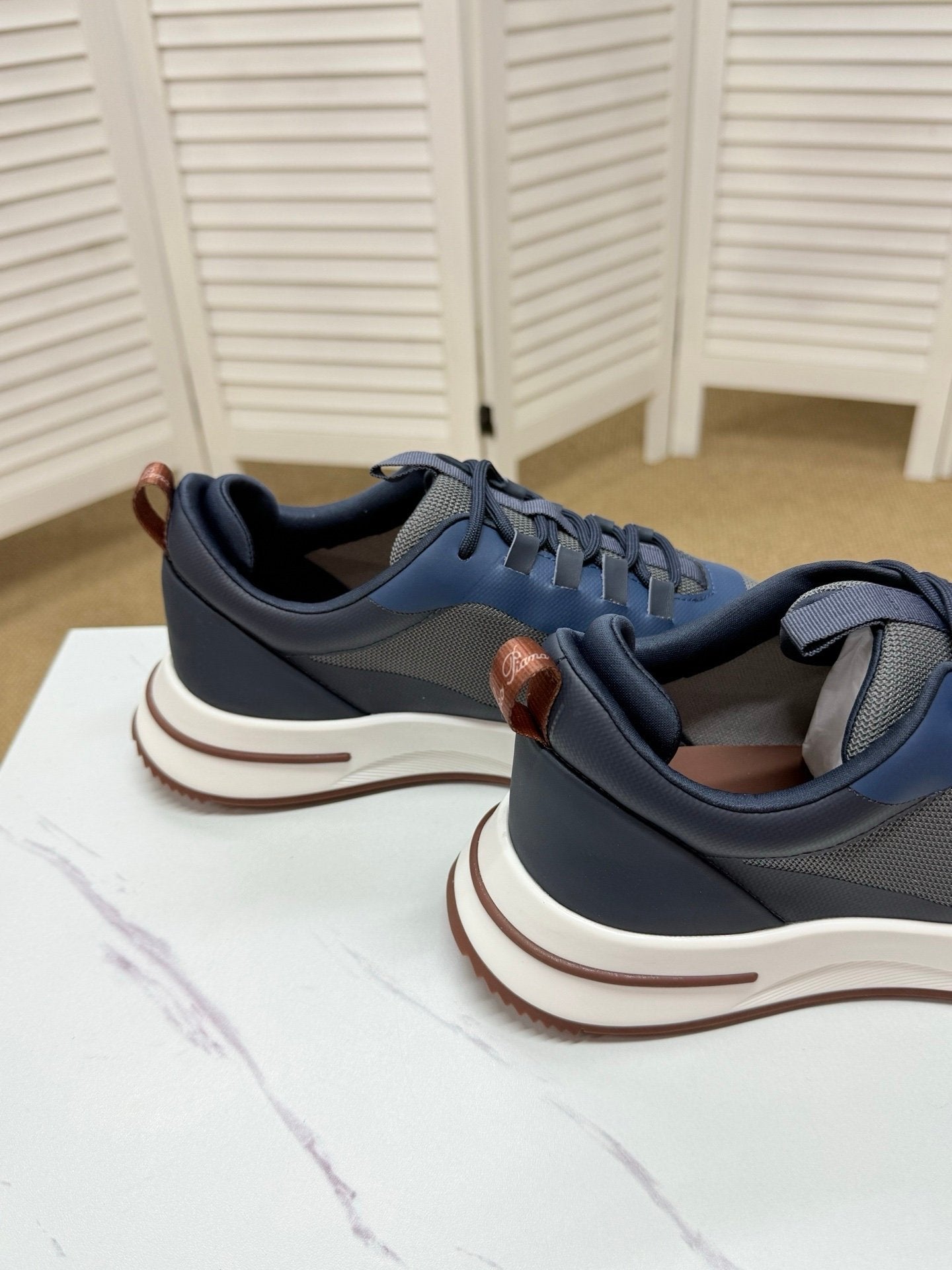 Loro Piana Weekend Walk Technical Mesh Navy