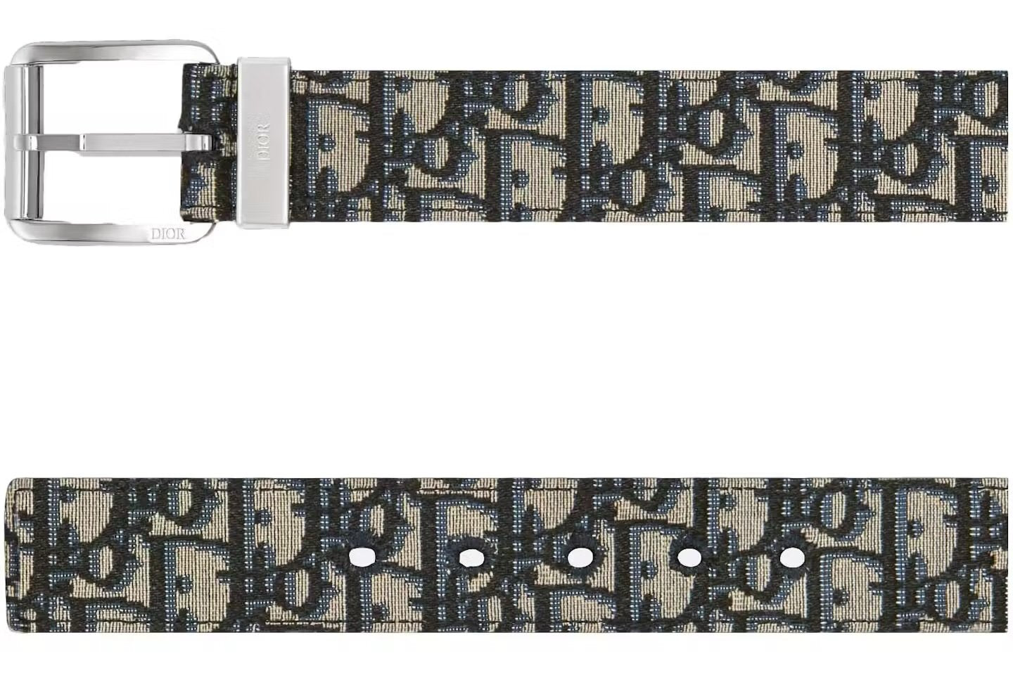 Dior Oblique Jacquard Leather Belt