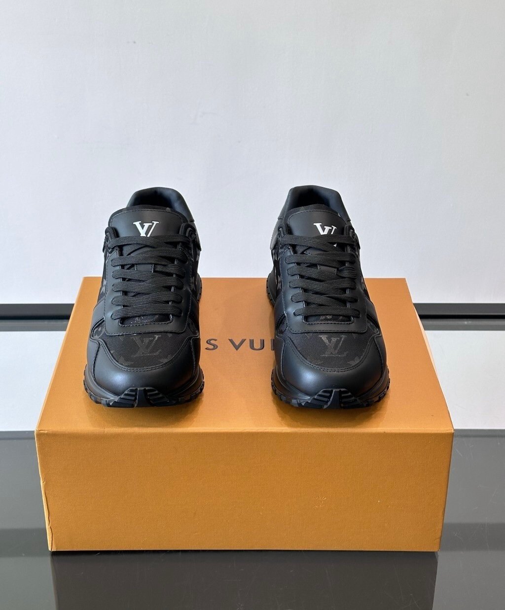 Louis Vuitton Run Awat Sneaker  Black/Black