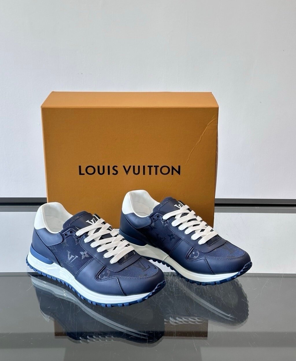 Louis Vuitton Run Awat Sneaker Navy