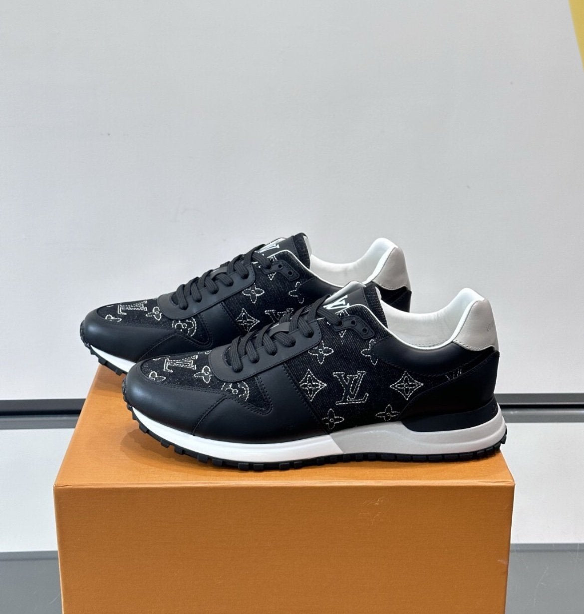 Louis Vuitton Run Away Sneaker Black-White
