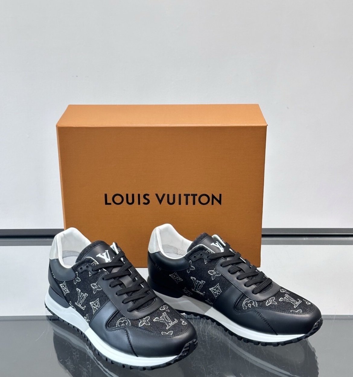 Louis Vuitton Run Away Sneaker Black-White