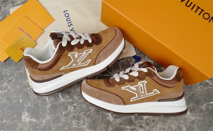 Louis Vuitton LV Classic Sneaker Brown White